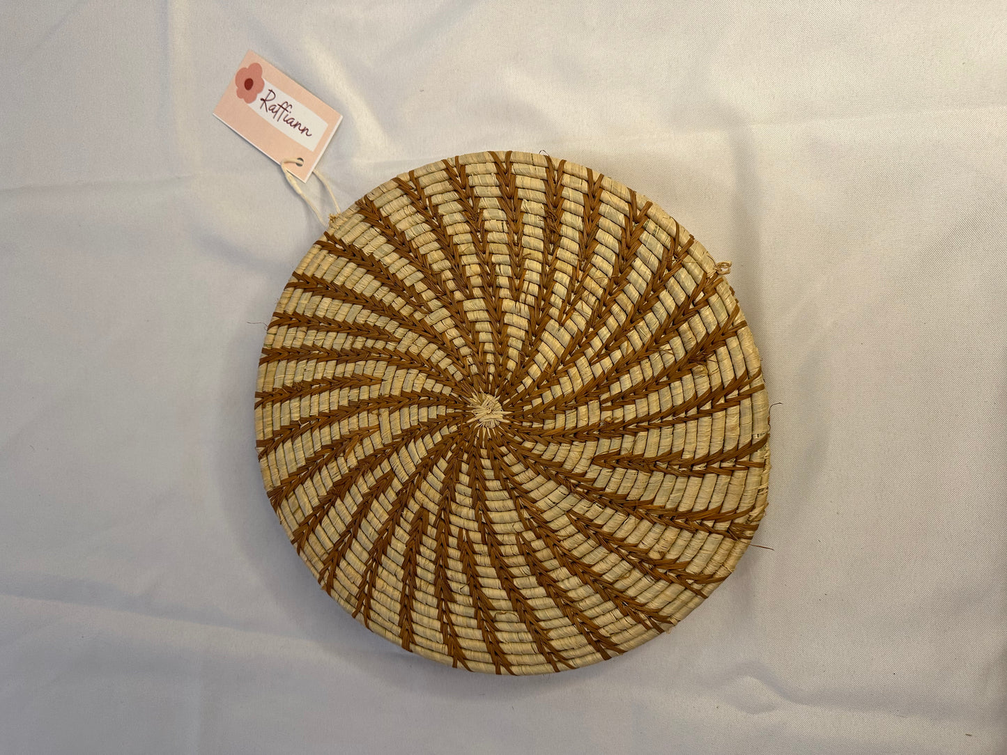 Striped  raffia placemats