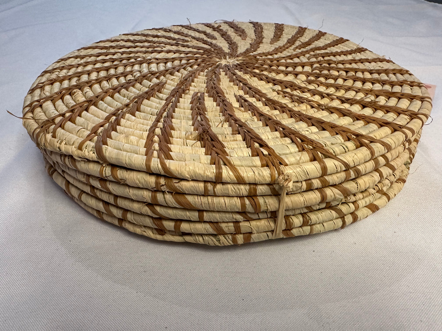 Striped  raffia placemats