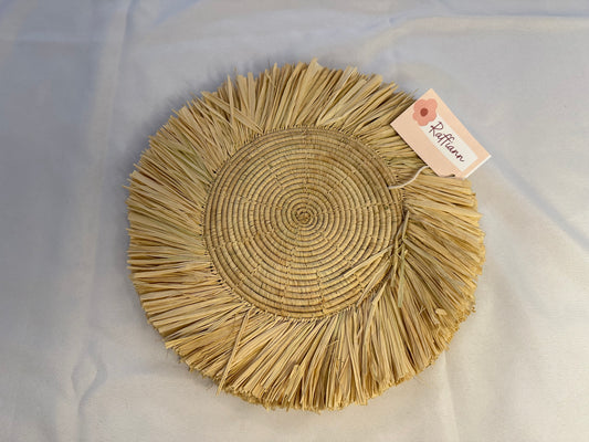 Tassel Raffia Placemats- set of 6